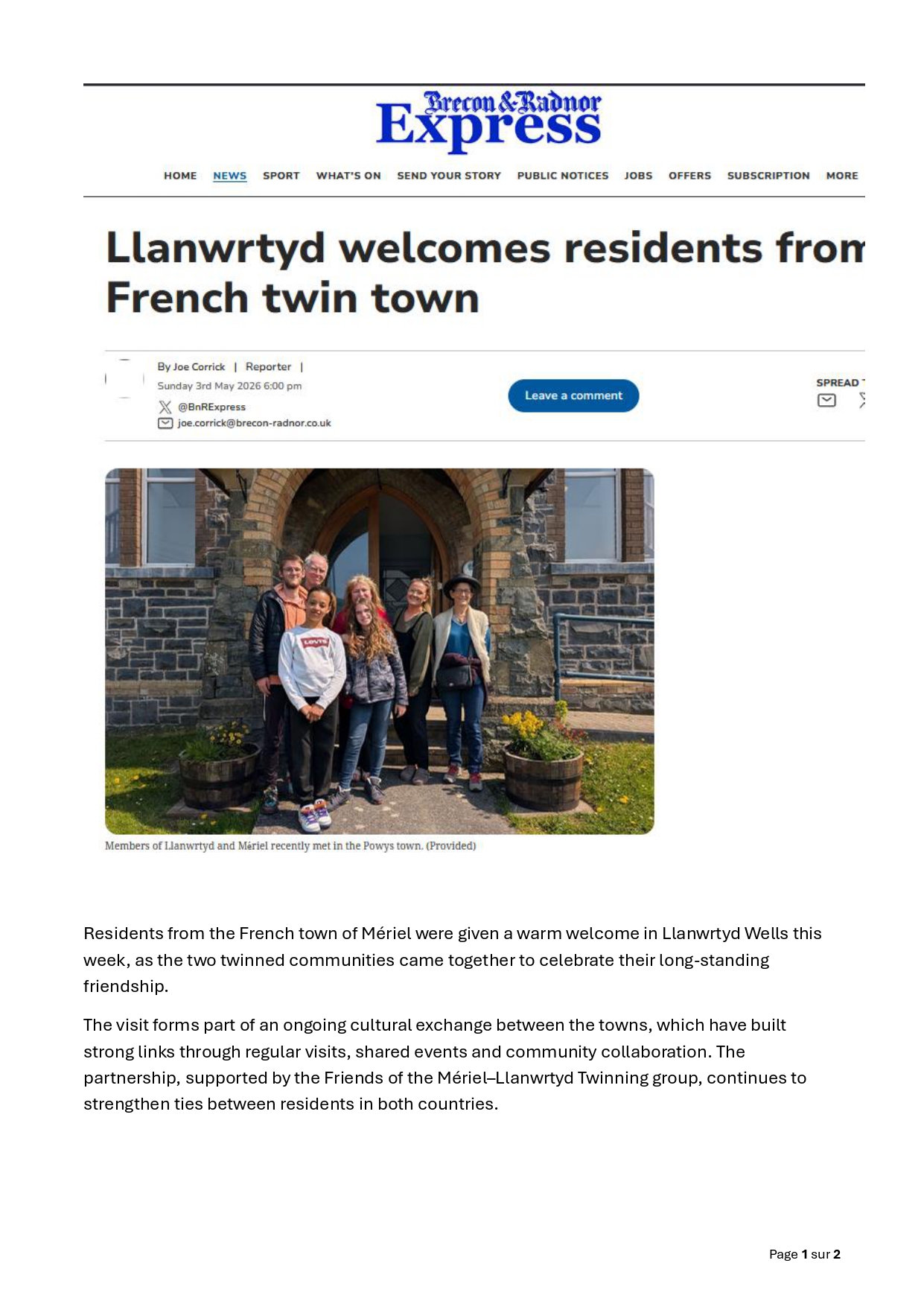 Rencontre Mériel Llanwrtyd Wells